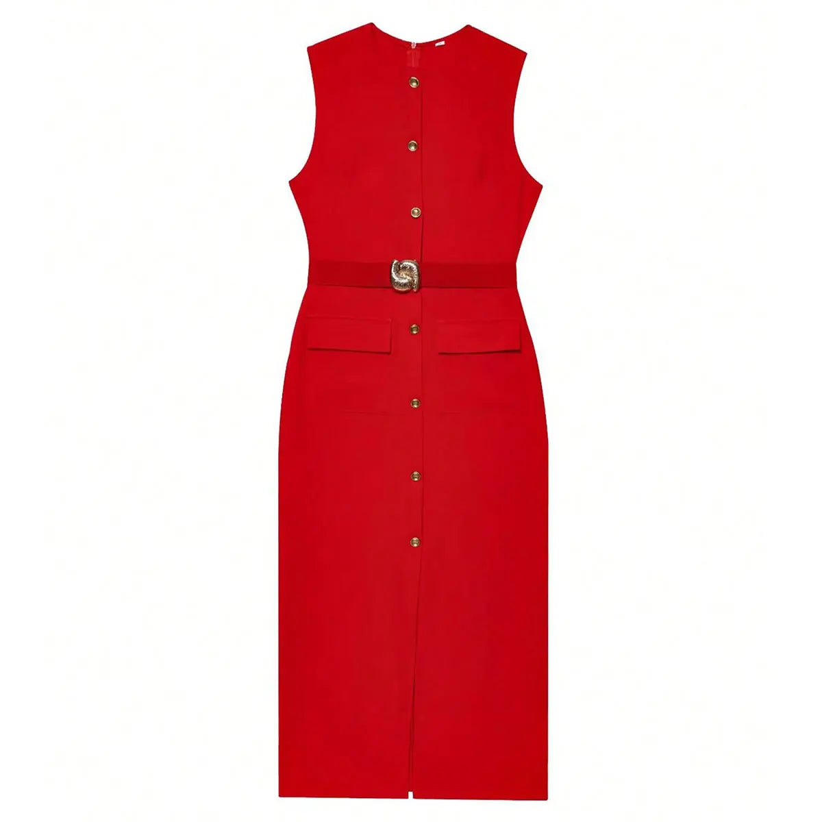 Classic O-Neck Dress