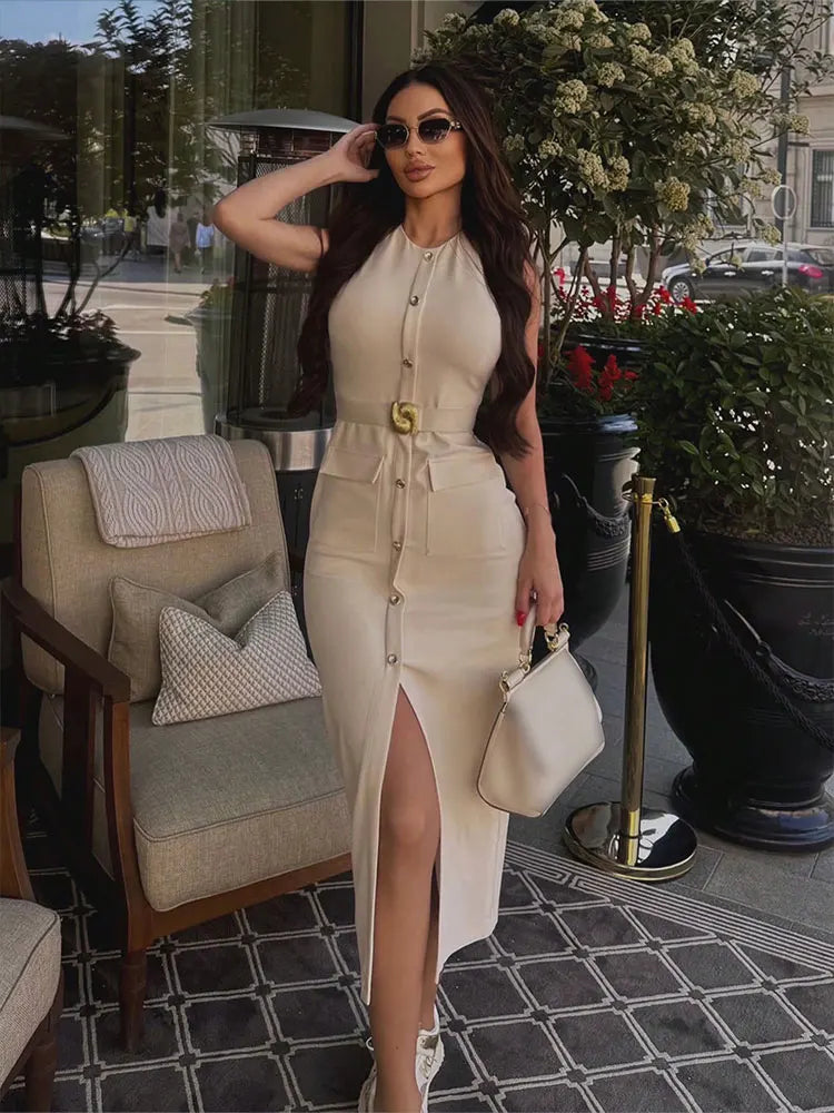 Classic O-Neck Dress