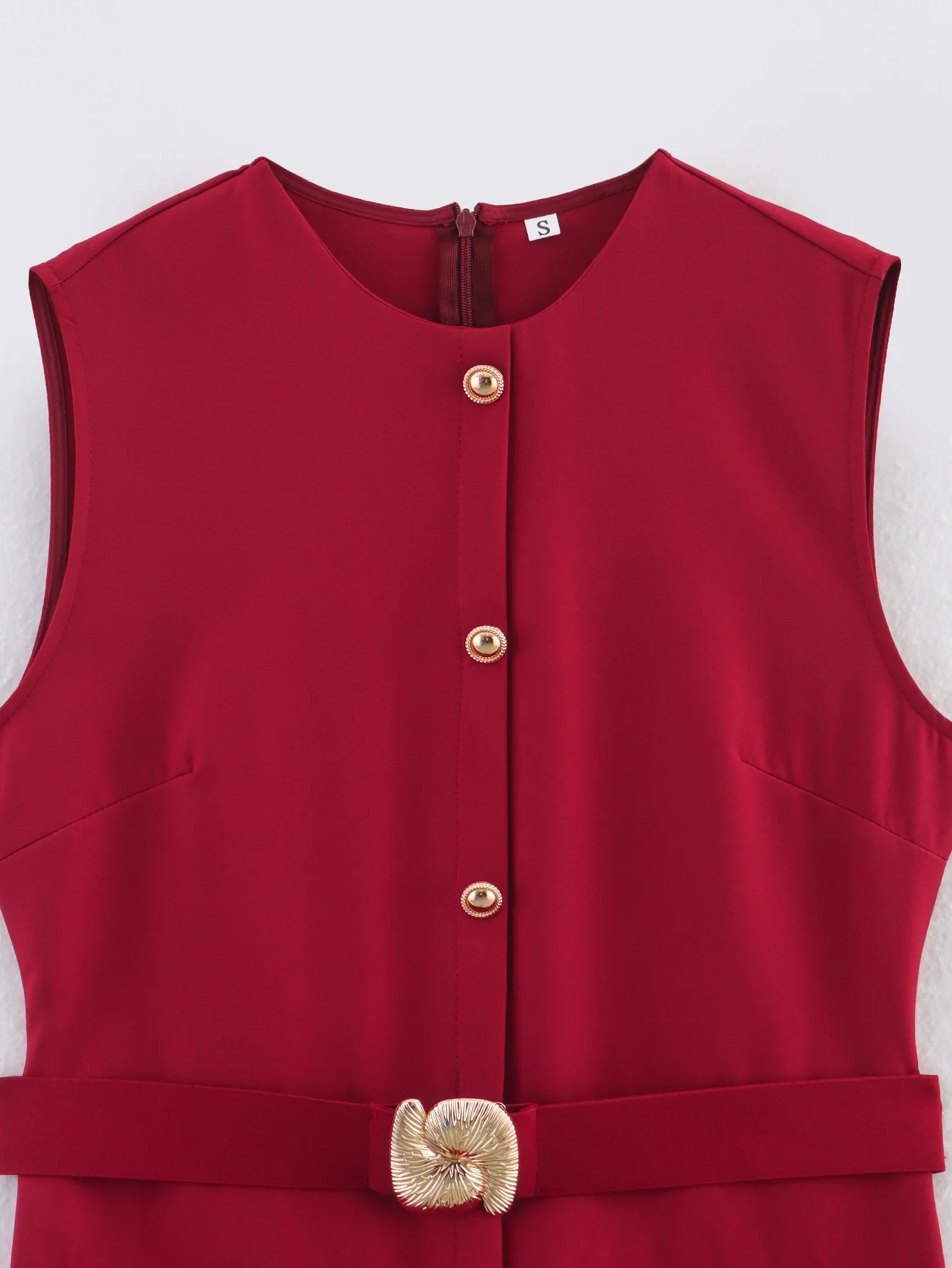 Classic O-Neck Dress