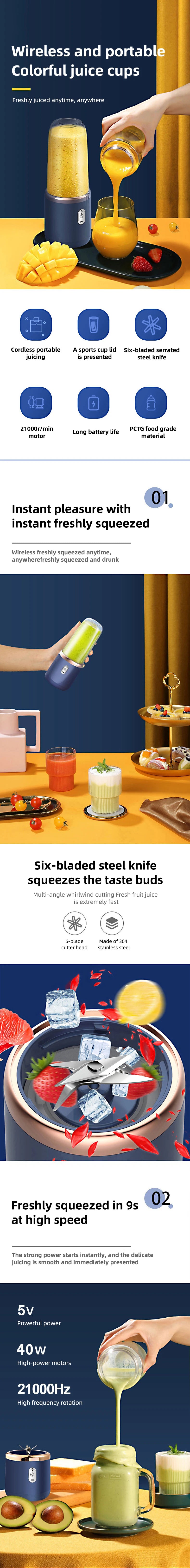 Portable Blender Bottle