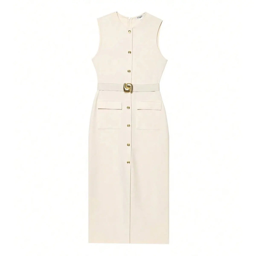 Classic O-Neck Dress