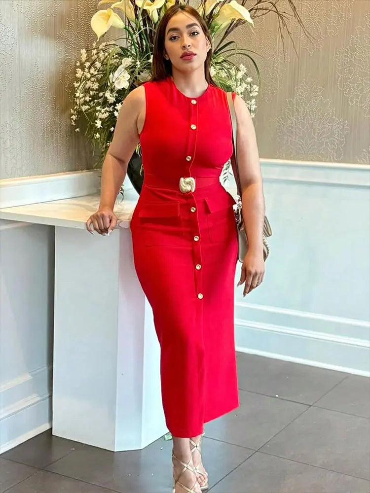 Classic O-Neck Dress