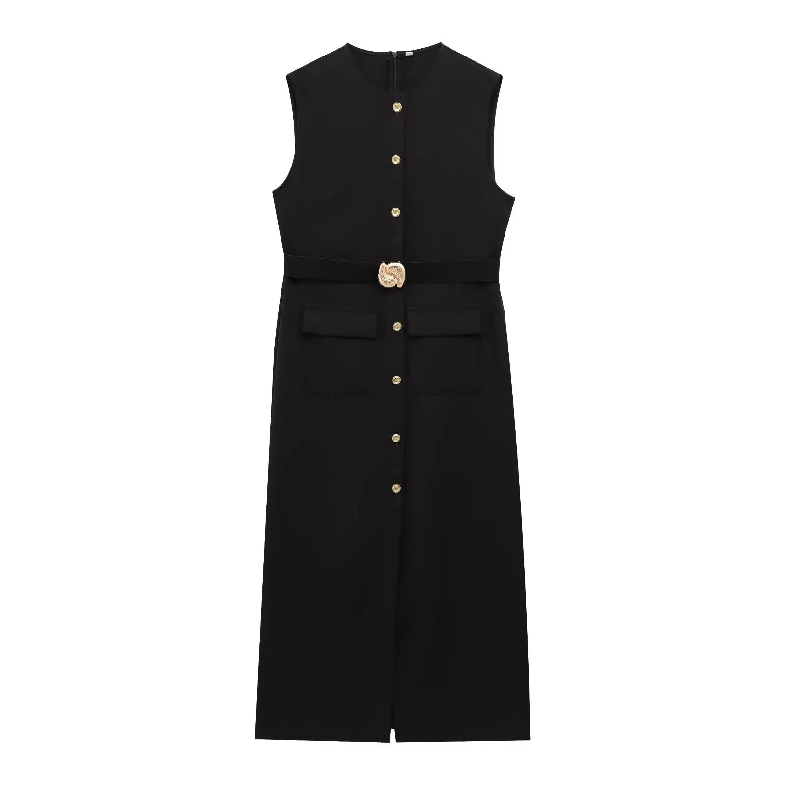 Classic O-Neck Dress